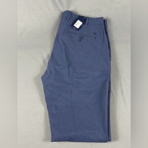 Peter Millar Golf Pants Crown Crafted Surge 34 x 34 Navy Blue Polyester